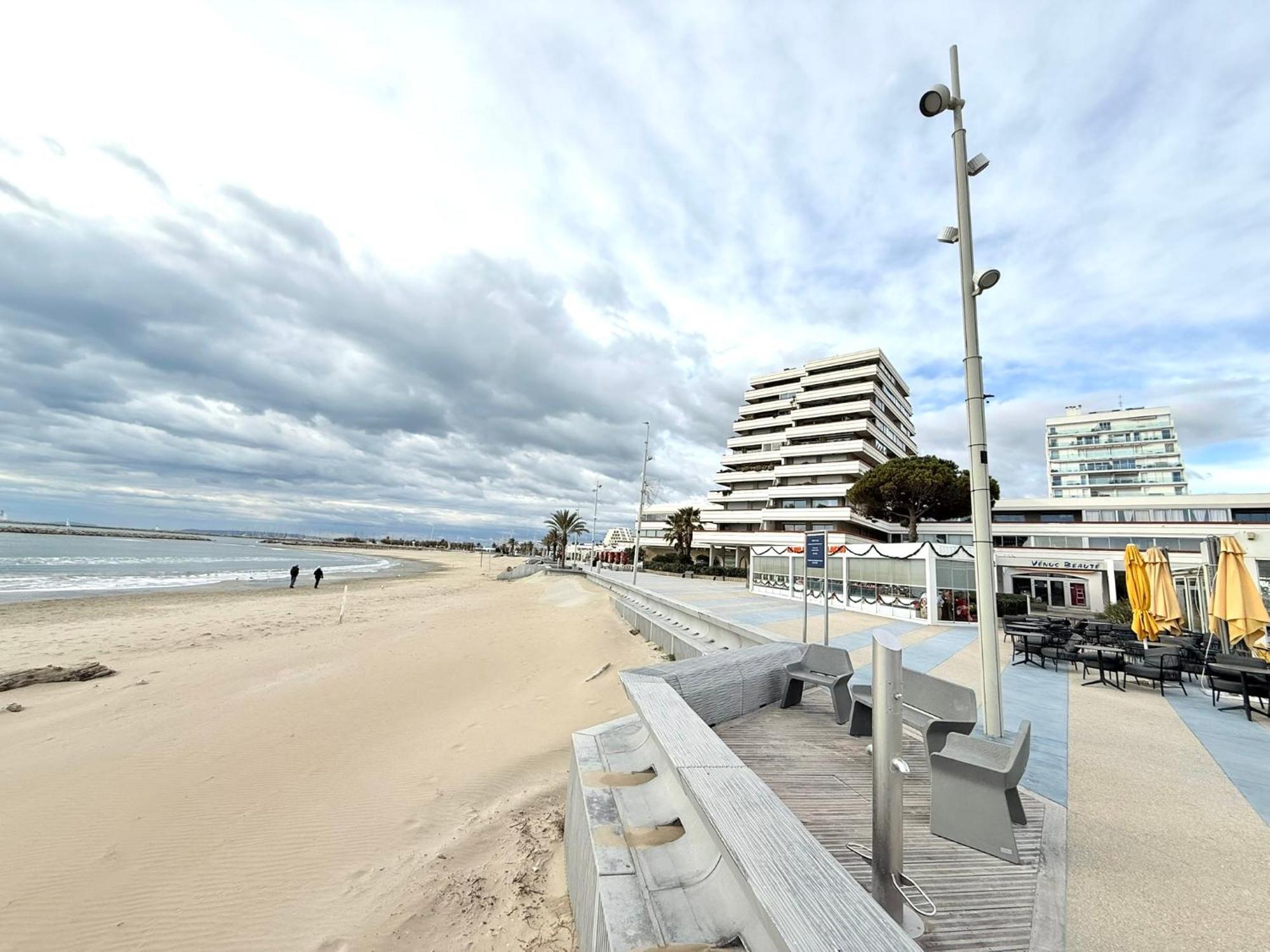 Appart Grande Motte Quartier Couchant - Parking - Balcon- Piscine - Plage 300M ลา กร็องเดอ-ม็อต ภายนอก รูปภาพ
